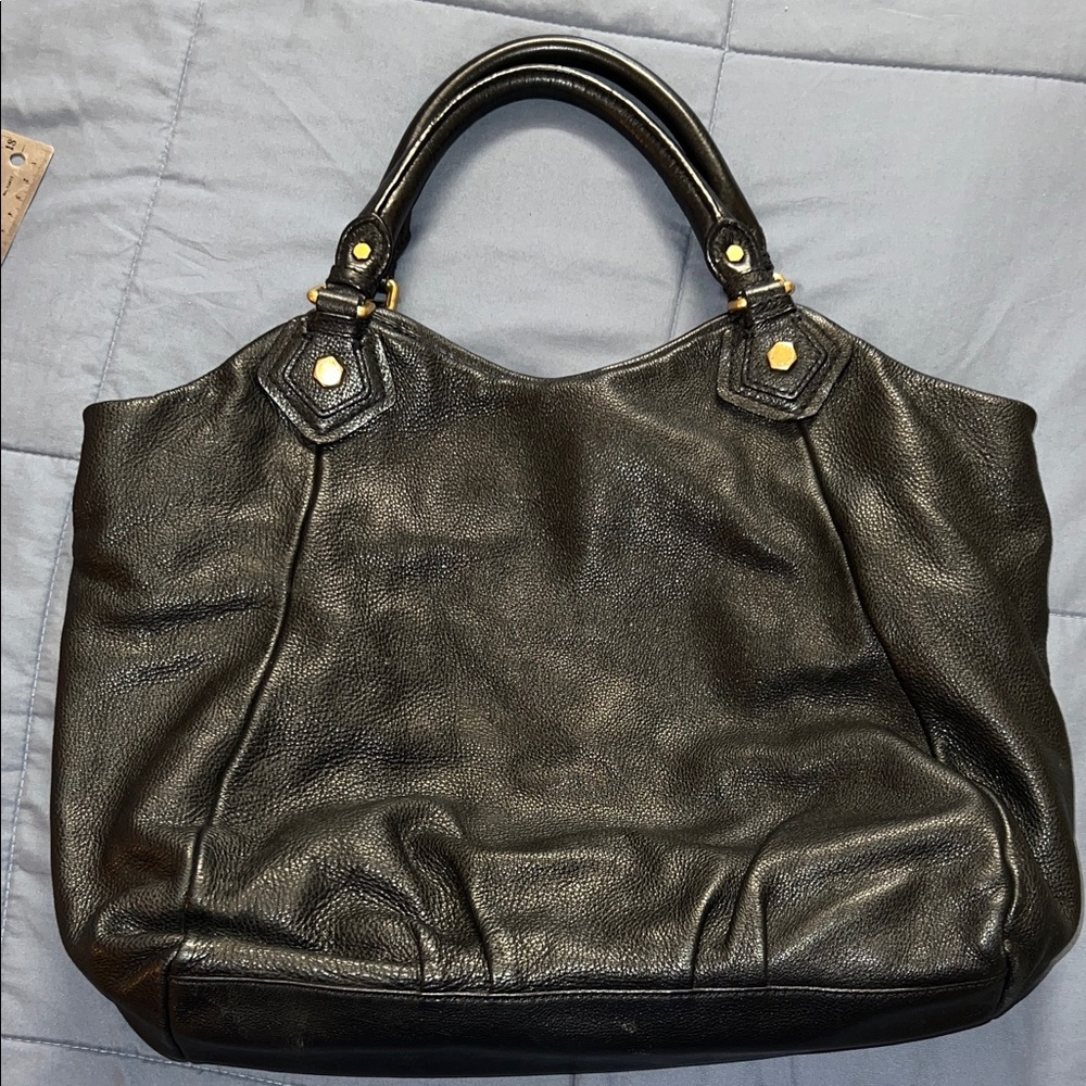 Marc Jacobs Black Tote with Gold Accents - Picture 4 of 12